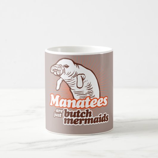 MANATIS SIND GERADE TYP-MEERJUNGFRAUEN - .PNG KAFFEETASSE (Mittel)