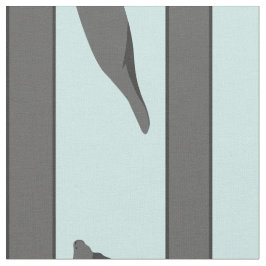 Manatis Stripes graues aquamarines Gewebe Stoff