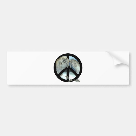 Manatisfrieden Autoaufkleber (Vorne)