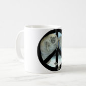 Manatisfrieden Kaffeetasse (Vorderseite Links)