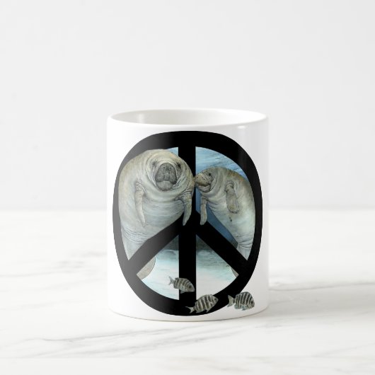 Manatisfrieden Kaffeetasse (Mittel)