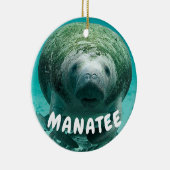 Manatisgesichts-Foto Keramik Ornament (Rechts)