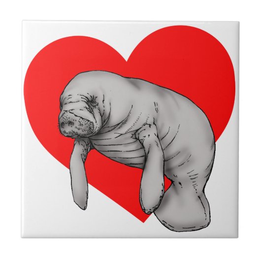 Manatiskunst Fliese (Vorderseite)