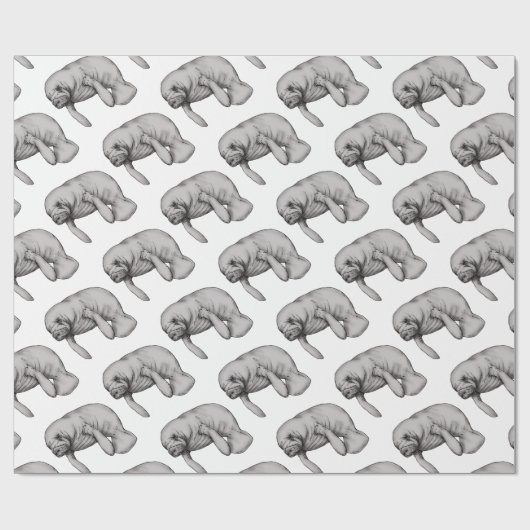 Manatiskunst Geschenkpapier (Flach)