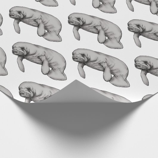 Manatiskunst Geschenkpapier (Ecke)