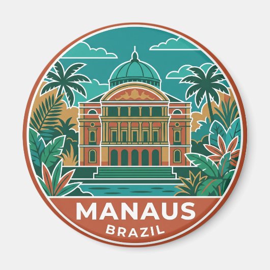 Manaus Brasilien Magnet (Vorne)