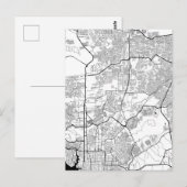 Manaus Brazil Map Postkarte (Vorne/Hinten)