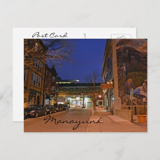 Manayunk, PA Post Card Postkarte (Vorne/Hinten)