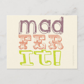 Manc Card - Mad Fire It Postkarte