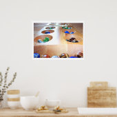 Mancala Board and Pieces Poster (Küche)