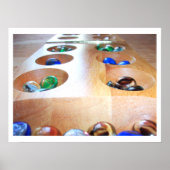 Mancala Board and Pieces Poster (Vorne)