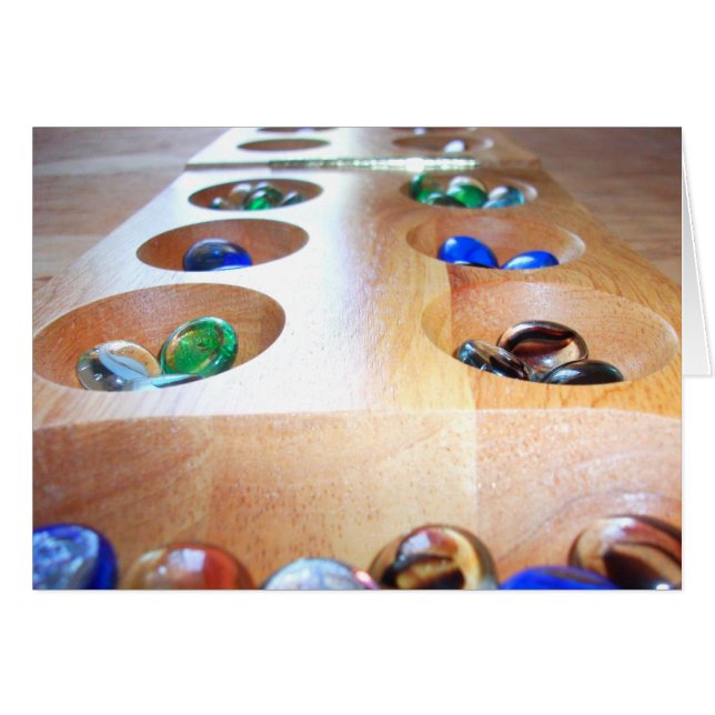 Mancala Board mit Spielen (Vorderseite (Horizontal))