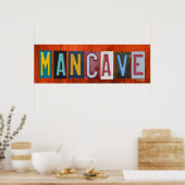 MANCAVE Lizenzplatine Art Word Phrase Poster (Küche)