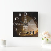 Mancave Personalisiert Quadratische Wanduhr (Zuhause)