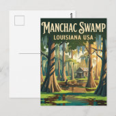 Manchac-Sumpf USA Postkarte (Vorne/Hinten)