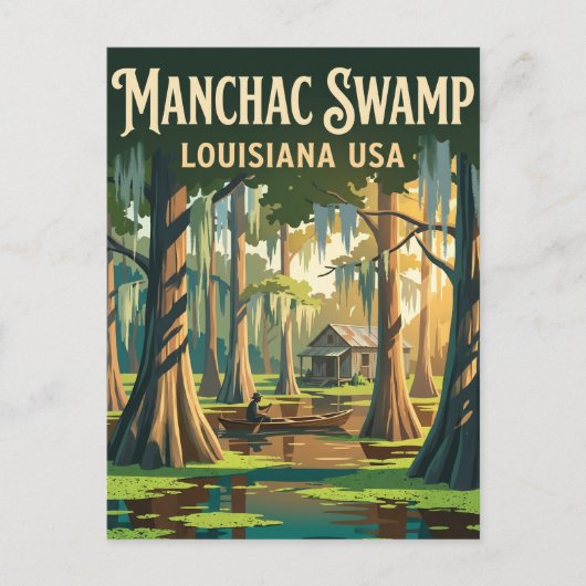 Manchac-Sumpf USA Postkarte (Vorderseite)