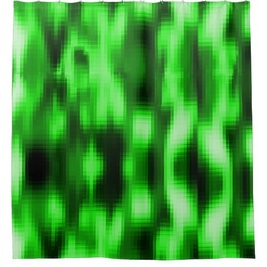 Manchado verde e preto estilo pastilhas de vidro duschvorhang (Vorderseite)