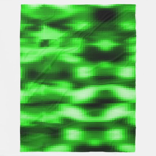 Manchado verde e preto estilo pastilhas de vidro fleecedecke (Vorderseite)