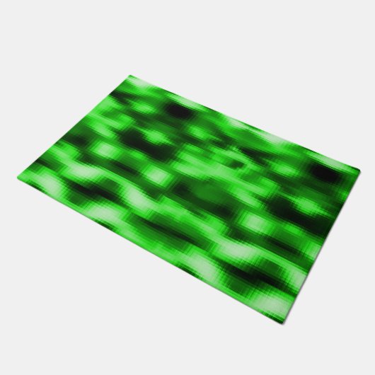 Manchado verde e preto estilo pastilhas de vidro fußmatte (Schrägansicht)