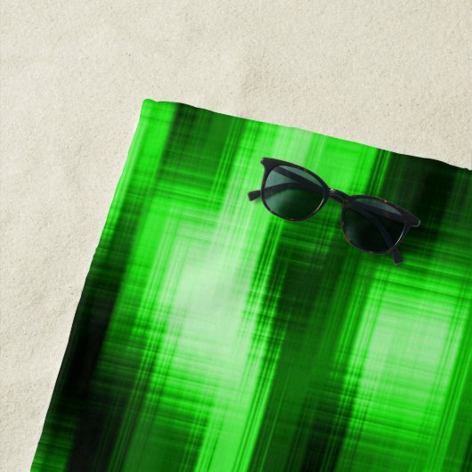 Manchado verde e preto estilo pastilhas de vidro strandtuch (Beispiel)