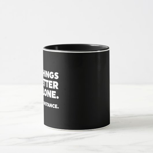 Manche Dinge sind allein besser Links. Wie ich Tasse (Zentrum)