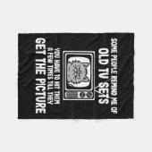 Manche erinnern mich an alte TV-Sets, die lustige Fleecedecke (Vorderseite (Horizontal))