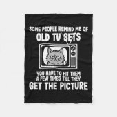 Manche erinnern mich an alte TV-Sets, die lustige  Fleecedecke (Vorderseite)