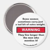 Manche Frauen tragen WARNmagnet Magnet (Vorderseite/Rückseite)