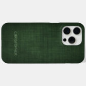 Manche Führungskraft Leinendesign mit Namen Case-Mate iPhone Hülle (Rückseite (Horizontal))