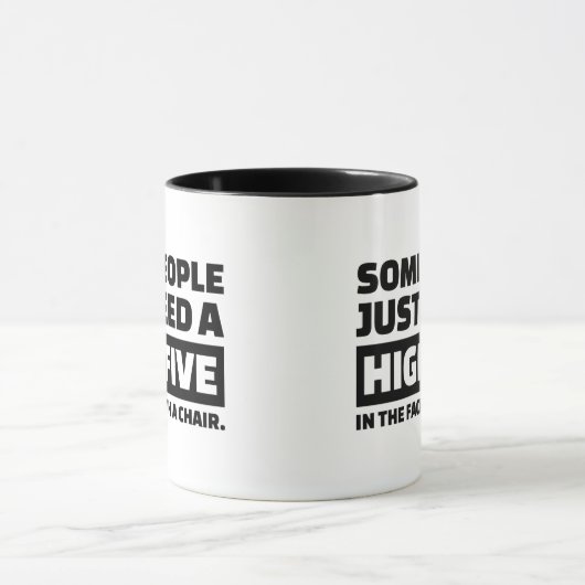 Manche Leute brauchen einfach nur einen Fünf-Punkt Tasse (Zentrum)