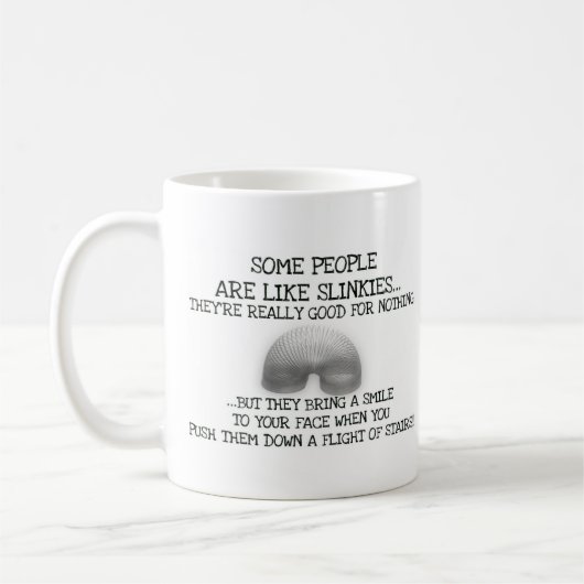 Manche Leute sind wie Slinkes Kaffeetasse (Links)