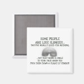 Manche Leute sind wie Slinkes Magnet (Vorderseite/Rückseite)