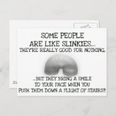 Manche Leute sind wie Slinkes Postkarte (Vorne/Hinten)