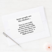 Manche Leute sind wie Slinkes Rechteckiger Aufkleber (Umschlag)