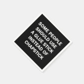 Manche Leute sollten einen Kleberkleber verwenden Serviette (Ecke)