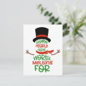 Manche Leute sollten schmelzen Feiertagskarte (Stehend Vorderseite)