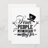 Manche Leute sollten schmelzen Feiertagskarte (Vorne/Hinten)