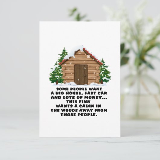 Manche Leute Wollte ein riesiges Schnellauto Begleitkarte (Stehend Vorderseite)