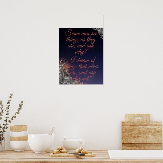 Manche Männer sehen Dinge aus Holz Poster (Küche)