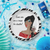 "Manche Männer sind ein Rezept für Desaster!" Pappteller (Party)