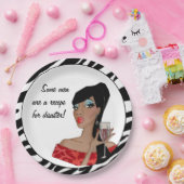 "Manche Männer sind ein Rezept für Desaster!" Pappteller (Party)