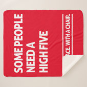 Manche Menschen brauchen hohe fünf Sherpadecke (Vorderseite (Horizontal))