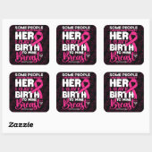 Manche Menschen treffen nie auf ihr Heldenbrust-Be Quadratischer Aufkleber (Blatt)