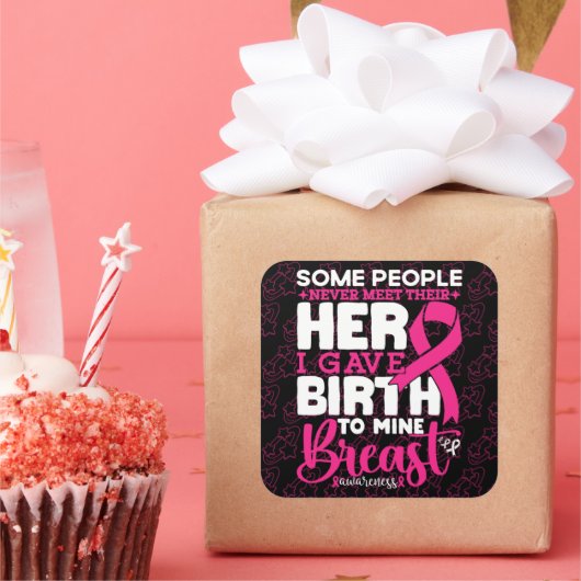 Manche Menschen treffen nie auf ihr Heldenbrust-Be Quadratischer Aufkleber (Party)