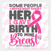 Manche Menschen treffen sich nie Cool zur Unterstü Quadratischer Aufkleber (Vorderseite)