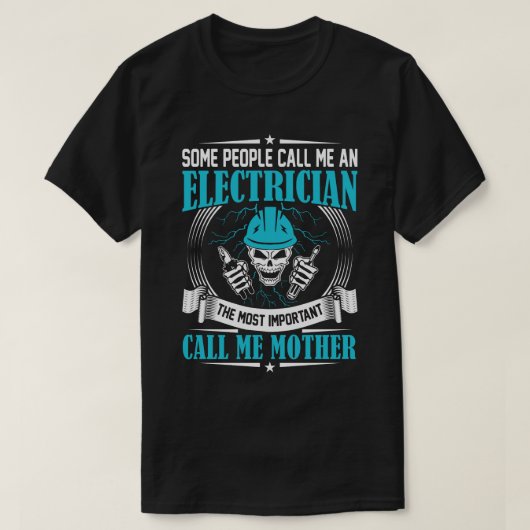 Manche nennen mich eine elektrische MUTTER T-Shirt (Design vorne)