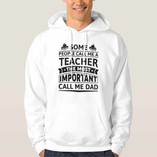 Manche nennen mich einen Lehrer Hoodie (Vorderseite)