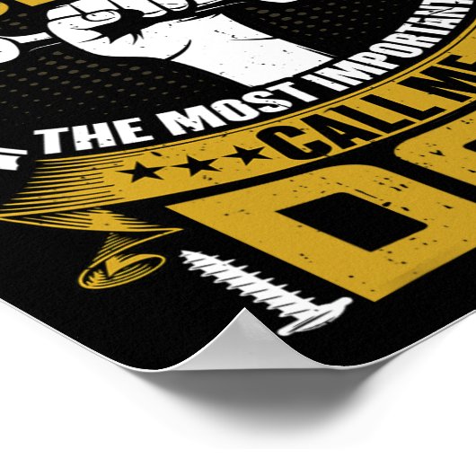 Manche nennen mich Mechanik das wichtigste Ca Poster (Ecke)