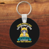 Manche sagen, das Leben fängt nach einem Kaffee an Schlüsselanhänger (Vorderseite)