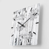 Manche sehen ein Unkraut Quadratische Wanduhr (Winkel)